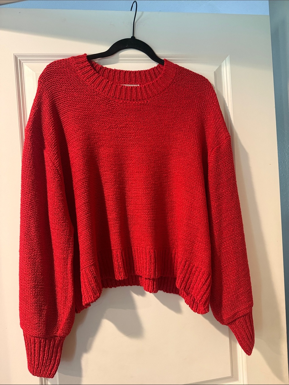 Zenana Outfitters Red Crewneck Sweater
